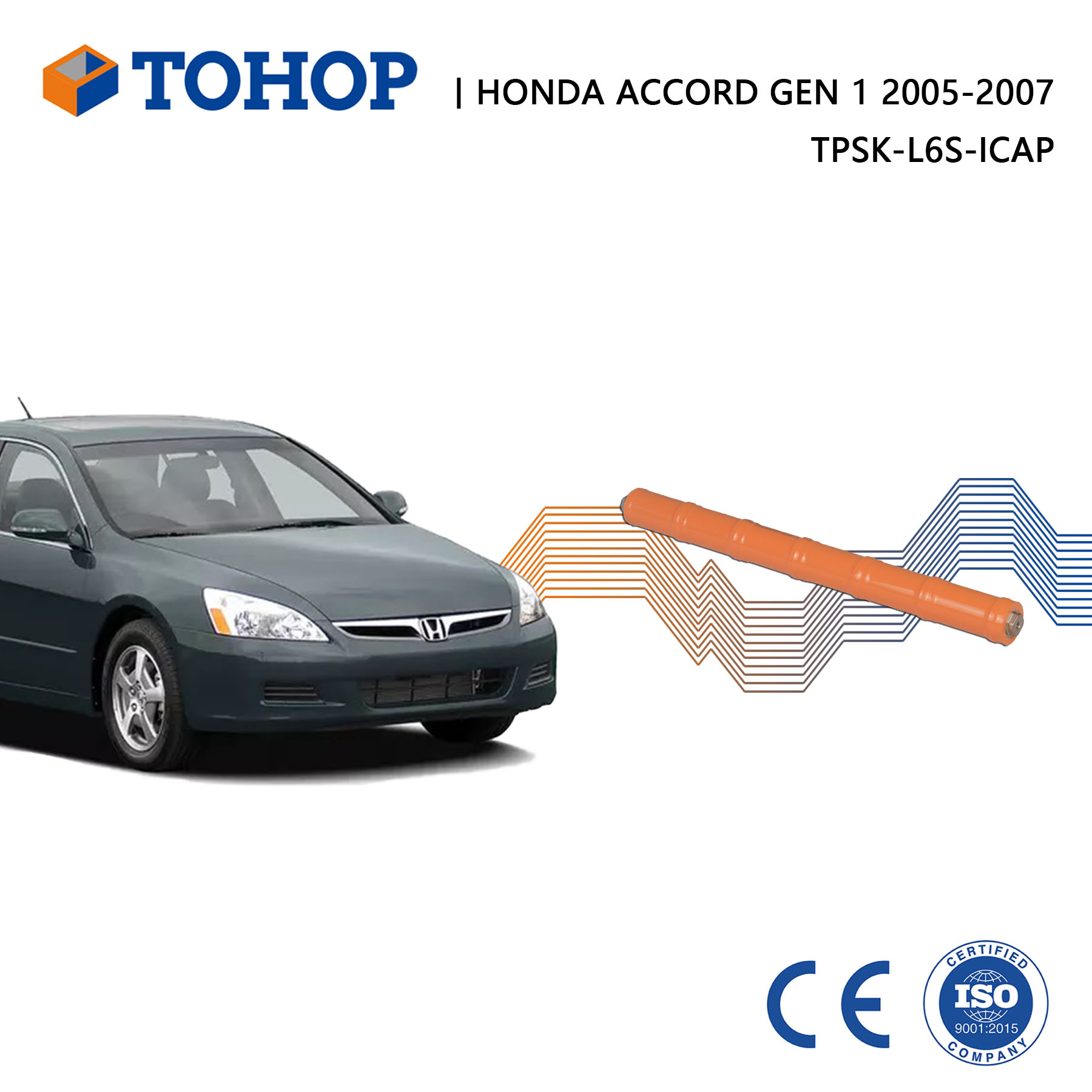 Accord Gen.1 2006 Reemplazo de celda de batería híbrida personalizada para Honda