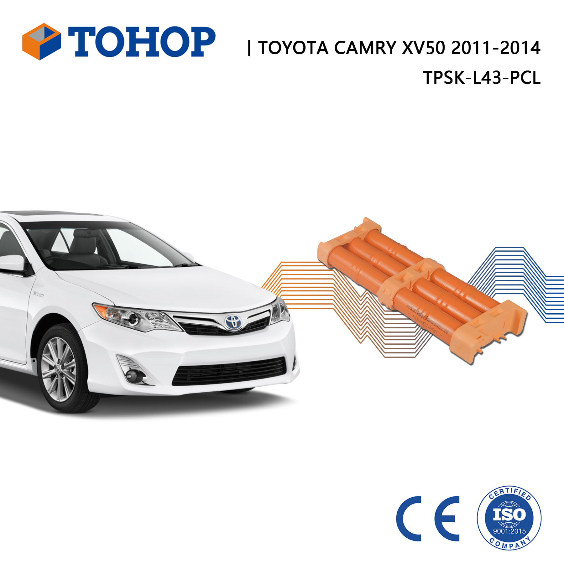 Paquete de batería híbrida OEM Camry XV50 2015 6500mAh para Toyota